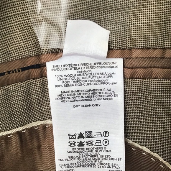 Brooks Brothers 346 fine worsted wool 2 button suit coat size 48 Reg - Picture 5 of 8